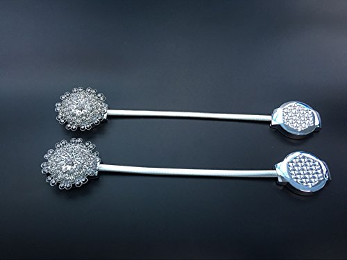 Tsacte Curtain Clips Curtain Attraction Appliance Buckle Magnetic Creative Diamond Curtain Bind Retro Style #TOP5