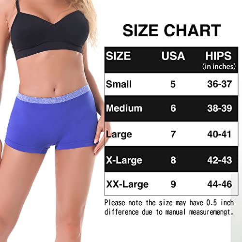 Image of DEEP TOUCH Womens Seamless Underwear Boyshort Panties Boxer Briefs No Show Panty for Ladies Comfortable