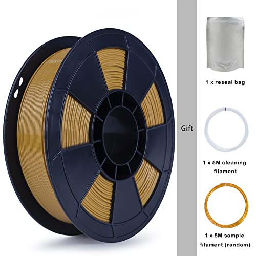 Image of ZIRO 3D Printer Filament, 1.75mm PLA Filament, Plastic Reel 2.2lbs, Brown | Fit for Most FDM 3D Printer, 1.75mm 1KG Spool, Dimensional Accuracy + /-0.03mm, Colorful PLA FilamenT