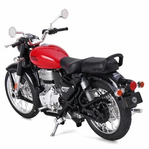 Image of Die-cast Alloy Motorbikes for Kids 1:14 Scale Alloy Model Bikes Pull Back Toys Suitable for 3+ Years Boys and Girls Multicolor (Pack of 1)【Colors as Per Stock】 (Bullet 350 Classic)