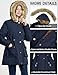 UMIPUBO Womens Winter Coat Puffer Jackets Fleece Lined Parka Warm Thicken Coat Trendy Overcoat With Pockets and Fur Hood(Navy,L)