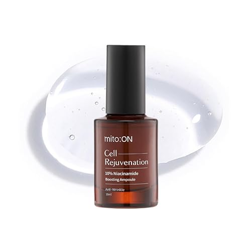 Mito-on - Ampolla potenciadora de niacinamida al 10 suero de vitamina B3 cuidado de la piel antienvejecimiento para una tez clara textura de la Mito-on - Ampolla potenciadora de niacinamida al 10 suero de vitamina B3 cuidado de la piel antienvejecimiento para una tez clara textura de la