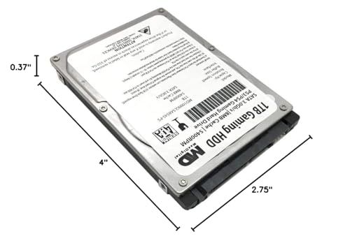 Image of MaxDigitalData (MD1000GLSA854-PS) 1TB 5400RPM 8MB Cache (9.5mm) SATA 3.0Gb /s 2.5 inch Gaming Hard Drive (for PS3 /PS4) - 2 Year Warranty