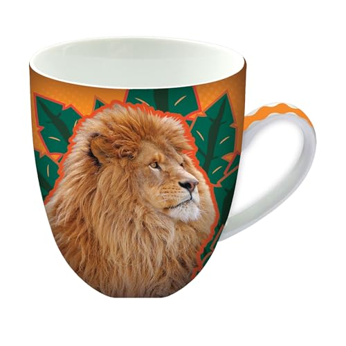 Animug - Lion de Deluxebase. Grande tasse en céramique de 450 ml. La tasse lion est un excellent ajout à vos tasses et mugs ou une idée de cadeau mignon et...