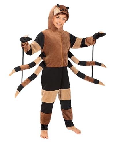 Funidelia Déguisement d’araignée pour enfant, Comprend combinaison avec pièce pour la tête et moufles, Taille 3-4 ans, Animaux - Tenue pour enfants pour fêtes, Carnaval et Halloween