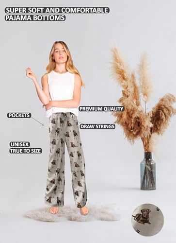 Chocolate Lab Unisex Cotton PJ Bottoms – Super Soft and Comfortable – Perfect for Chocolate Lab Gifts3