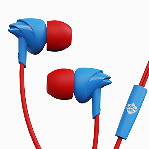 boAt BassHeads 100 Delhi Capitals Edition Wired in Ear Earphones with
