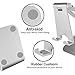 CreaDream Adjustable Cell Phone Stand, Phone Stand, Cradle, Dock, Holder, Aluminum Desktop Stand Compatible with Phone Xs Max Xr 8 7 6 6s Plus SE Charging, Accessories Desk,All Mobile Phones-Silver