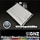 SIGNZ Prospekthüllen (DIN A4, 40 my), 100 Stück, genarbt, CO2-neutral hergestellt, made in Germany