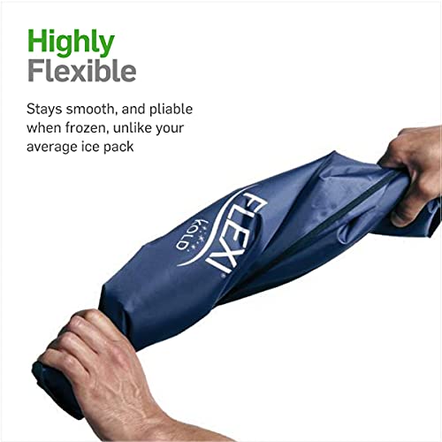 Flexikold Gel Ice Pack (Half Size: 7.5" X 11.5") - Two (2) Reusable Cold Therapy Packs - 6303-Cold - Professional Cold Pack - 2 Pack By Natracure #TOP3