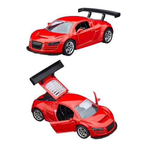 Image of Amazon Brand - Metal Die Cast 1:37 AUD | Red | Collectible & Durable