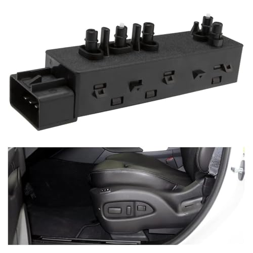 Power Seat Control Switch Electric Seat Switch Front Adjustment Button for GMC for Acadia(Black Left Driver Side)