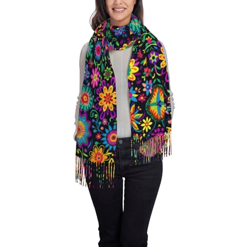 YQIUSM Rebozos Mexicanos Mexican Scarf Shawl Wrap Mexican Dress For Women Mexico3