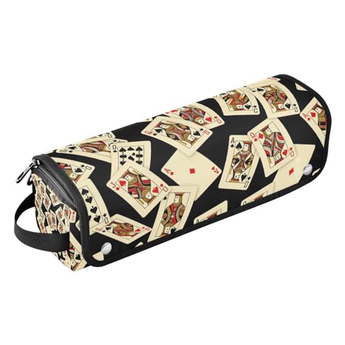 Bolso de viaje para herramientas de cabello con estera resistente al calor para planchas, rizadores y organizador portátil miniatura 1
