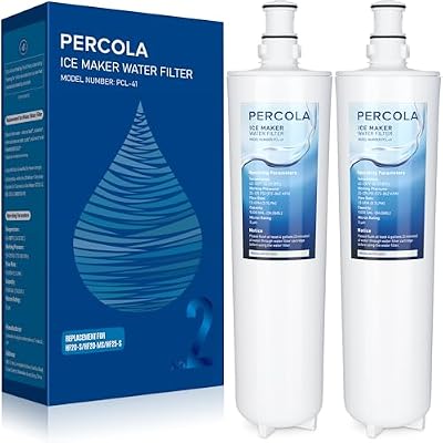 PERCOLA HF20-S/HF20-MS/HF25-S Water Filter, Compatible with 3M® High Flow Series Cartridge HF20-S, 5615103/HF20-MS, 5615109/HF25-S,5615203, 3M® Water Filtration System, W/Scale Inhibitor (2 Pack)