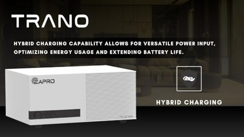 Image of Eapro Trano Inverter with Nano Technology & Pure Sine Wave 12A Solar Charge Controller Sleek Design Efficient Power Conversion|Energy Efficiency & Reliability |3 Years Warranty (TRANO-1000S)