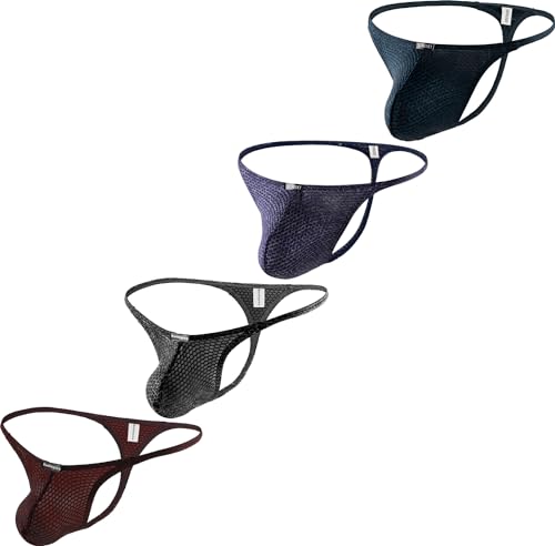 Men's Low Rise Hipster Underwear Sexy Soft Y-back Stretch Pouch G-string