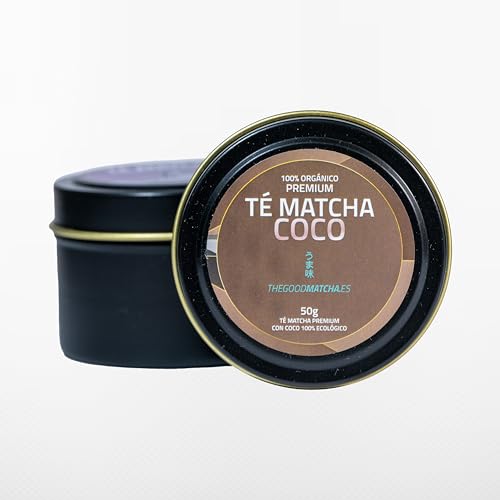 Te Matcha premium sabor a coco 100% orgánico (50 gramos)