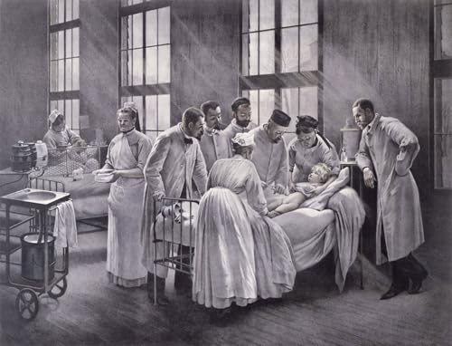 Tableau la croupe guérie de Brouillet, poster d'art mural au style vintage mesurant 60x90cm