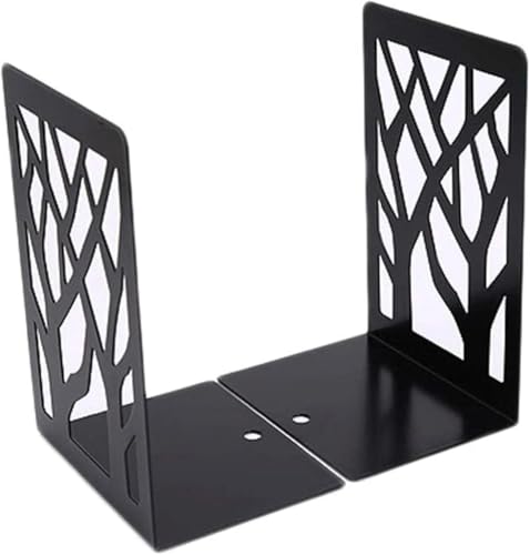 Fermalibri – Contenitori decorativi in metallo resistenti per libri, ufficio e casa, eleganti supporti per libri per scaffali e scrivanie, set di 3 paia