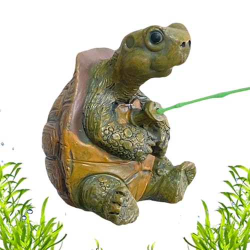 Pond Tortoise Garden Figure- Turtle Statue, Ornement du jardin en résine synthétique | Décor de tortue étang pour l'extérieur, figure animale réaliste, sculpture de tortue de pelouse, décoration