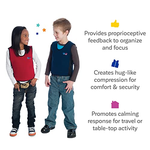Fun And Function - Blue Weighted Compression Vest For Kids & Adults - Calming Weighted Vest For Kids With Sensory Issues - Compression & Kids Weighted Vest - Toddlers, Kids, Teens & Adult Sizes #TOP5