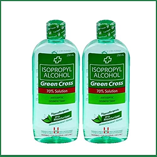 Green Cross Isopropyl Alcohol 70% W Moisturizer -250ml (Pack of 2)
