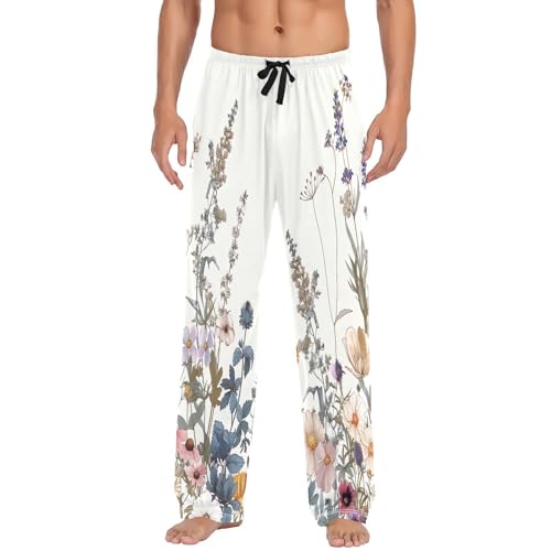 Pantalon de pyjama pour homme avec poches taille XL vêtement de nuit
