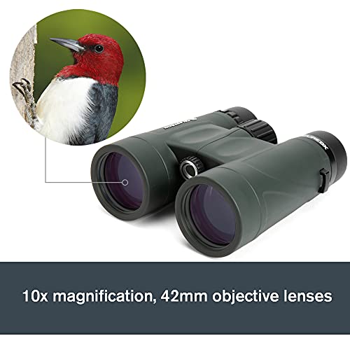 Celestron – Nature Dx 10X42 Binoculars – Outdoor And Birding Binocular – Fully Multi-Coated With Bak-4 Prisms – Rubber Armored – Fog & Waterproof Binoculars – Top Pick Optics #TOP5