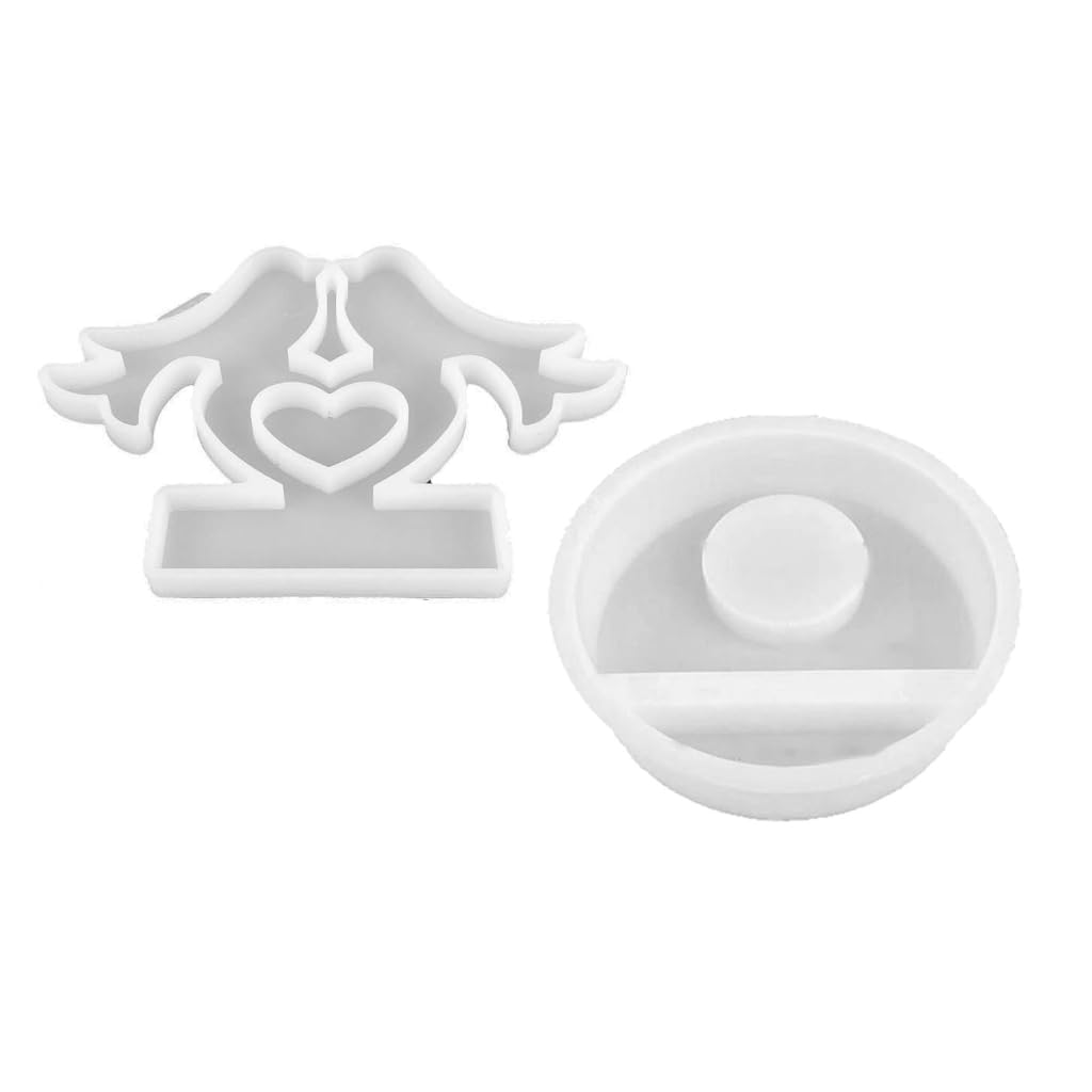 Portacandele in silicone per candele, stampi in ghisa, decorazione da tavolo, per uccelli d'amore