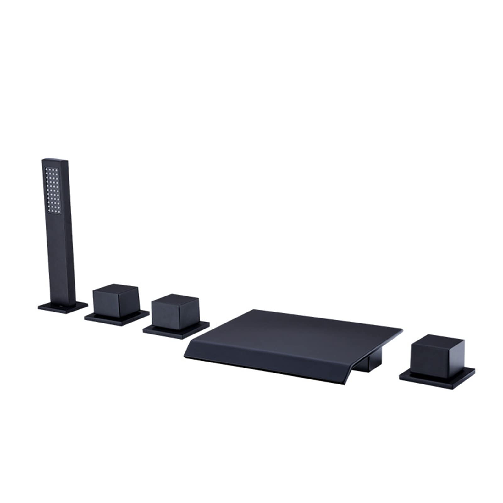 Robinet de baignoire cascade anti calcaire en laiton noir pour remplacer une vieille robinetterie