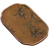 Bandeja de té de madera, Bandeja de servir de madera, Bandeja de té de nogal con la mano, Placa de servir de té impermeable para uso doméstico para servir té (B)