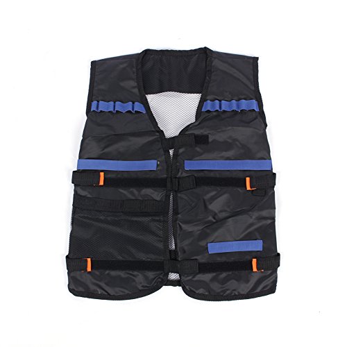 Chaleco táctico Chaleco táctico ajustable para con 12 accesorios para pistola de dardos