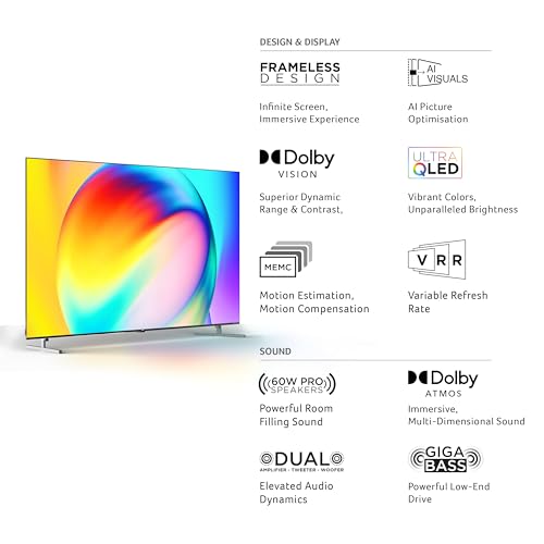 Image of acer 215 cm (85 inches) Super Series 4K Ultra HD Smart QLED Google TV AR85QDXGU2875AT (Black) 2024 Model