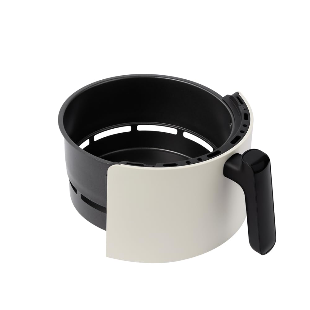 Russell Hobbs Friggitrice ad aria Panoramica, 5 L,no olio, 10 programmi di cottura, lavabile in lavastoviglie, friggere, grigliare, cuocere al forno, 200°C, Crema, 27421-56