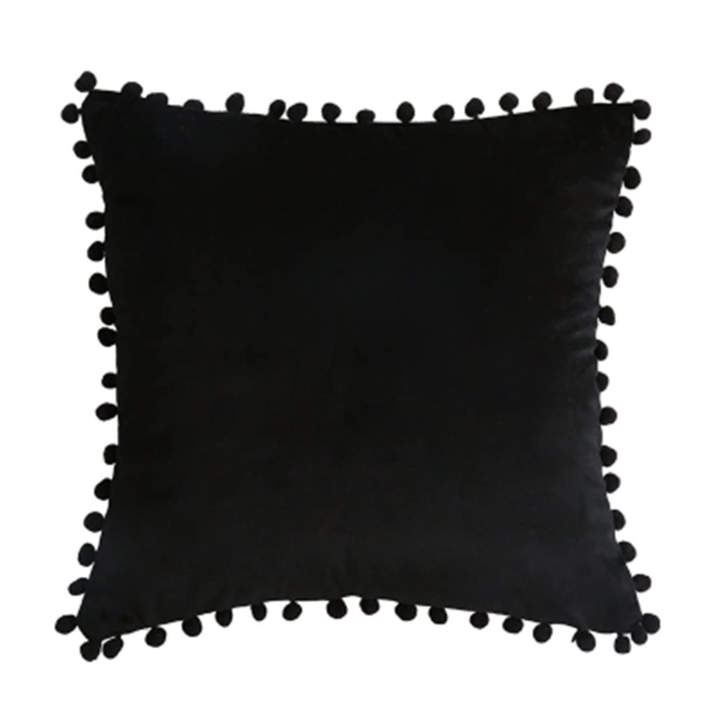 MFJGHU Tassel Warm Velvet Pillow Cases Decorative Cushion Cover Pillowcases Throw Square 45 * 45cm(Style A)