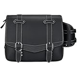 Bolsa de Viaje Impermeable Bolsa Herramientas Alforja Lateral Motocicleta Equipaje Impermeable Cuero PU 20 litros para Y&amaha SR400 MT-07