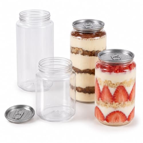 MASTLOUFUL Canettes Pet pour Le sertissage, 250 ML, Lot de 200 250ml