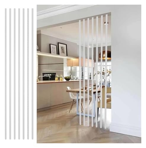 �՗��� �p�[�e�[�V����, ���ς莮 �Ԏd�؂�, ������7���x�������A����/�Q��/�I�t�B�X�A�V�䂩�珰�܂ł̕����d�؂蒌(White,205cm/80.7in/6.7ft Height)