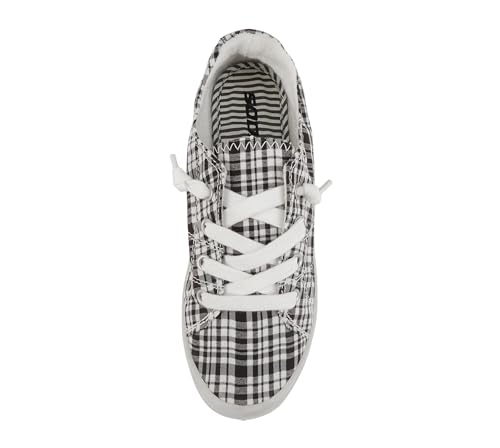 Image of Soda Flat Women Shoes Linen Canvas Slip On Sneakers Lace Up Style Loafers Zig-S