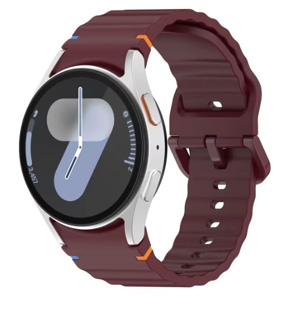 Image of Zapper ZERO GAP Sport Band Compatible With Samsung Galaxy Watch 7 Band 40mm 44mm (2024), Soft Silicone Waterproof Strap with Decorative Woven Line for Galaxy Watch 6 5 4 40mm 44mm (Watch Not Included)