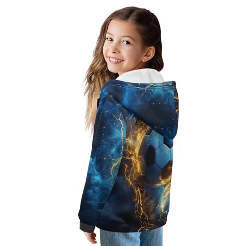 Girl's Kid Zip Up Hoodies with Pockets Long Sleeve Pullover Sweatshirts Hooded S-XL3