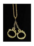  K83541977 goldfarbend Damen Herren Kette Handschellen Knacki