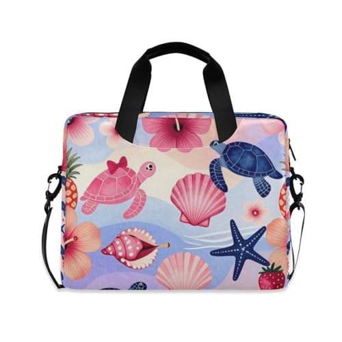 Bolso bandolera portátil con diseño de tortuga maletín para oficina y playa