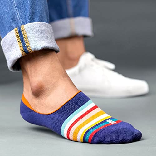 Image of SockSoho Premium Loafer Cotton Socks for MEN - (COLOR: Multicolor | Loafer Length | 7-12 UK Size)