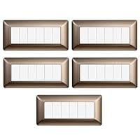 10 Placche Technopolimero Per Bticino Matix - Bianco, 3 Moduli/Posti - Foto 6