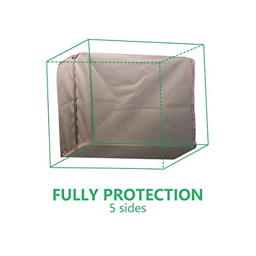 Forestchill Outside Window Air Conditioner Cover, Heavy Duty Defender for AC Units, Bottom Covered, Brown Color, Large Size 27''W x 19''H x 25''D Covers - Thumbnail 4