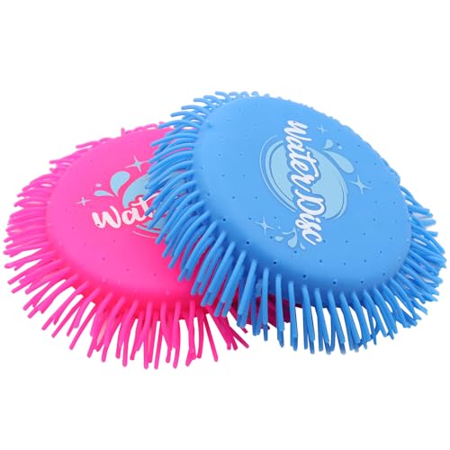 Hsthe Sea 2 Stück Wasserscheiben Frisbee Splash Wasserwurfscheibe aus Schaumstoff und Silikon Water Splash Disc Water Splash Disc Wurfscheibe Wasserspiel