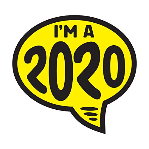 Image of Ez-line Vinyl Year Slogan Bubbles for Car Lots 1 Dozen Windshield Decal Stickers Dealership Numbers (2020)
