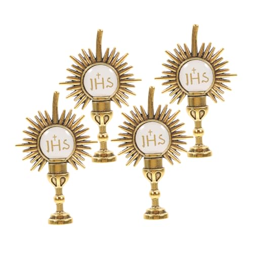 Gogogmee 4Pcs Religious Lapel Pin First Communion Chalice Tie Pins for Boys Brooches for Faith Inspired Occasions Catholic